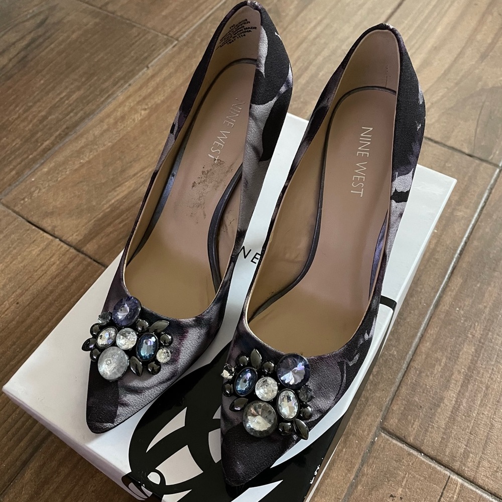 Nine West Gazebo Jeweled Heels
